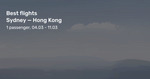 Virgin Australia to Hong Kong Return from Syd $481 / Melb $539 / Hob $560 / Adel $563 &More (Nov, Feb, Mar) @ BeatThatFlight