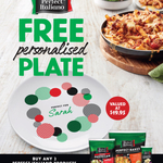 Free Personalised Plate (Valued at $19.95) When You Buy 2 Perfect Italiano Products (From $3.25 ea) @ Woolworths
