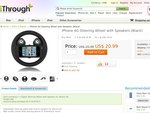 iPhone 4 Game Steering Wheel with Speakers $20.99 Free Shipping (Weekly Deal)
