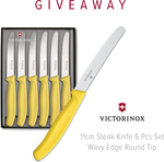 Win a Victorinox 11cm Wavy Edge Round Tip Steak Knife Set from Mega Boutique