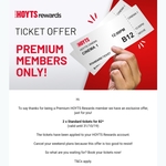 2 Tickets for $2 Hoyts Rewards Premium Members