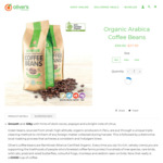 Organic Arabica Coffee Beans 1KG $25.11 (Was $39.90) + Free Shipping over $50 @ Olivers Real Food