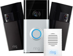 Ring Home Security Kit - Doorbell, 2 Outdoor Cams and Chime $179.99 Delivered @ Ring via eBay App