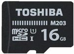 Toshiba 16GB MicroSD Card M203 $6 @ Officeworks