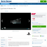 [PS4] Final Fantasy 7 Remake $68 + Delivery ($0 Click & Collect) @ Harvey Norman