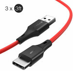 3pc BlitzWolf BW-TC14 3A USB Type-C Charging Data Cable 3ft/0.91m US$5.99 (A$8.89) @ Banggood