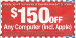 $150 OFF any computer including Apple @ DSE Auburn