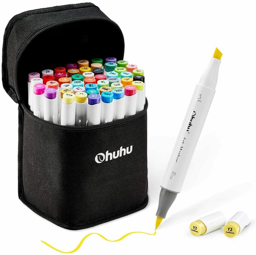 16% Off Ohuhu 120 Colors Alcohol Brush Markers $122.63 (Was $149.99 ...