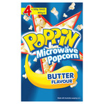 ½ Price Poppin Microwave Popcorn 4pk $2.77 @ Coles