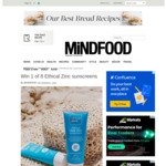 Win 1 of 8 Ethical Zinc Natural Sunscreens Packs Worth $39 from MiNDFOOD