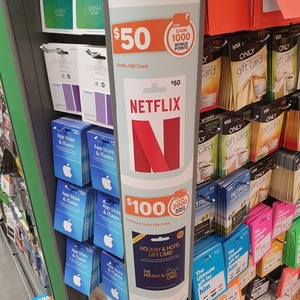 1000 Woolworths Rewards Points on $50 Netflix Gift Cards @ Woolworths -  OzBargain