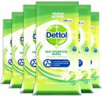 Dettol Antibacterial Wipes Crisp Apple (6x120s) $30 ($27 S&S) + Delivery ($0 with Prime / $39 Spend) @ Amazon AU