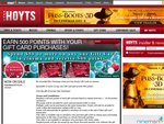 Buy a Christmas Gift Card and get 500 points for you!‏ from Hoyts