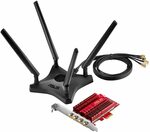 ASUS PCE-AC88 AC3100 Dual-Band PCIe® Wi-Fi Adapter $139.45 Delivered @ Amazon AU