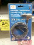 "Dolphin" Universal Combination Security Lock $2.99 at Woolworths (Save $2.00 40% off)