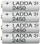 LADDA Rechargeable Battery 2450mAh AA 8pcs $24.95 Shipped @ pocketsh60 via eBay