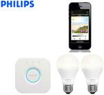 Philips Hue Wi-Fi Starter Kit w/ 2.0 Bridge & 2x E27 Warm White LED Light Bulbs $38.70 + Shipping ($0 with Club) @ Catch