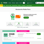 40GB SIM Only Mobile Plan $25/Month for 3 Months (Then $35/Month, New Customers Only) @ Woolworths Mobile