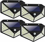 100 LED Motion Sensor Solar Security Light 4 Pack $23.63 + Delivery ($0 Prime/ $39 Spend) @ Findyouled Amazon AU