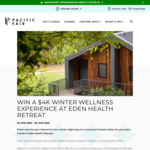 Win a 3 Night Stay for 2 at Eden Health Retreat in Currumbin Valley, QLD Worth $4,000 from Pacific Fair