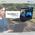 Win an Acer TravelMate P6 Laptop Worth $2,499 from Acer