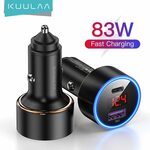 KUULAA 65W USB-C PD + 18W QC 3.0 Car Charger US$7.93 (~A$11.25) Delivered @ Kuulaa Official Store AliExpress
