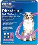Nexgard Spectra 15.1-30kg Dog, 6 Pack $71.39 Delivered @ Amazon AU