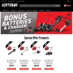 Buy a "2 x 18V" Brushless Outdoor Power Tool, Redeem Two Additional Batteries & a Charger @ Katana Powertools