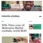 Win Three Cases of Melbourne Martini Cocktails Worth $630 from Fashion Journal