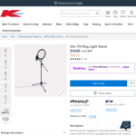 Anko 12 Inch Fill Ring Light Stand $10 + Shipping ($0 OnePass/ C&C/ in-Store/ $65 Order) @ Kmart