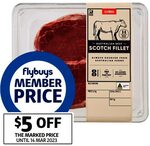 Coles Beef Scotch Steak Fillet 2-Pack 480g $16 ($33.33/kg) Flybuys Member Price ($5 off Marked Price) @ Coles