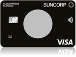 Suncorp Clear Options Qantas Platinum Credit Card: 70,000 Bonus Qantas Points with $3,000 Spend in 90 Days, $178 Annual Fee