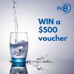 Win a $500 PH8 Natural Alkaline Water Voucher from PH8 Naturally Alkaline Water