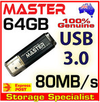 Master 64GB USB 3.0 Flash Drive $39.95 - Cheaper Than USB 2.0 64GB - ONLY 2 DAYS !