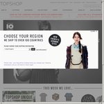 TopShop Online Store Free Worldwide Delivery on All Standard Orders till Next Tuesday (18/09/12)