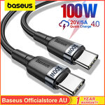 Baseus Cables - USB C to USB C: 60W 0.5m $4.47 ($4.36 eBay+), 100W 1m $6.39 ($6.23 eBay+) Delivered & More @ Baseus eBay