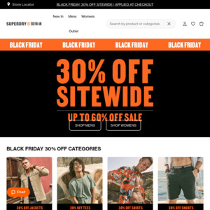 30% off All Items Including Already Discounted + $7.95 Delivery ($0 with $100+ Order) @ Superdry
