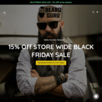 15% off Sitewide & Free Delivery @ Beard Guru