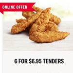 6 Original Tenders $6.95 @ KFC (Online and Pickup Only)