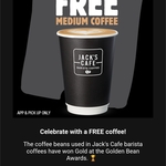 Free Medium Coffee at Hungry Jacks via App - Pick up Only