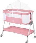 Baby Bassinet with Mattress, Foldable, Adjustable, with Wheels $129 Delivered @  HUYUAU Amazon AU
