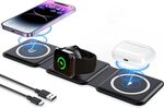 3 in 1 Foldable Wireless Charger for iPhones, AirPods & Apple Watch $10.70 + Delivery ($0 with Prime) @ Wasailife Amazon AU