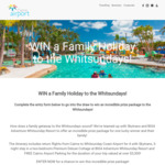 Win a Family Holiday to The Whitsundays (Ex-Cairns) Worth $3,300 from Cairns Airport