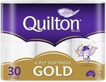 Quilton Gold 4 Ply Toilet Tissue (30 Count) $19.50 ($17.55 Sub & Save) + Delivery ($0 with Prime/ $59 Spend) @ Amazon AU