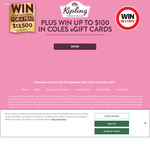 Win a Year's Worth of Grocery or 1 of 210 Coles eGift Card from Mr Kipling [Purchase Mr Kipling Products from Coles]