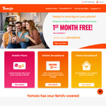 Port Your Mobile Number to Yomojo over the Phone & Get First Month Free @ Yomojo
