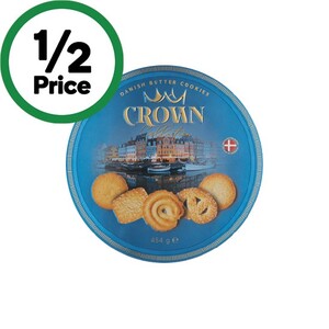 ½ Price: Crown Collection Danish Butter Cookies 454g $4.50 @ Woolworths