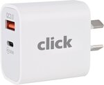 Click 30W Dual USB Charger $3 + Delivery ($0 C&C/In-Store/OnePass) @ Bunnings