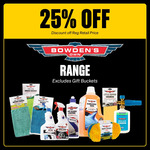 25% Bowden's Product Range + Delivery ($0 C&C/in-Store) @ Supercheap Auto