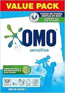 OMO Sensitive Laundry Detergent Washing Powder 5kg $34 ($30.60 S&S) + Delivery ($0 with Prime/ $59 Spend) @ Amazon AU